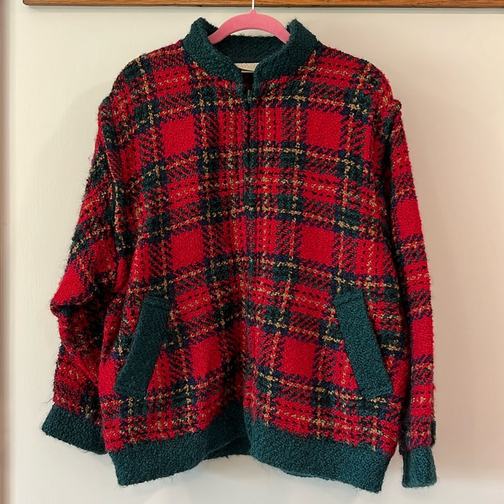 Boyne Valley Weavers - made in Ireland, L,‎ red/green